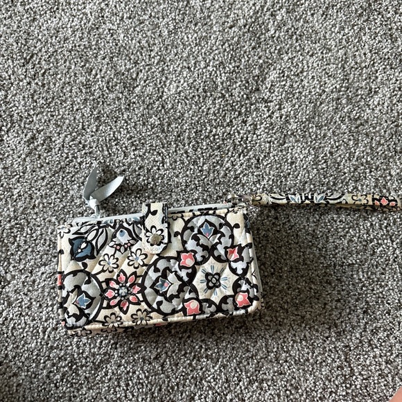 Vera Bradley Black and Pink Wristlet Clutch - Picture 6 of 6